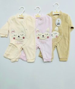 سرهمی مخمل دخترانه کلاه دار طرح گربه 1205