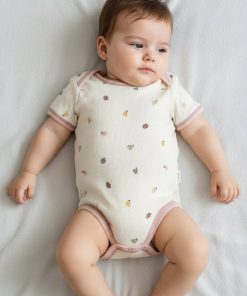 بادی دخترانه کبریتی وارداتی طرح گل  1307